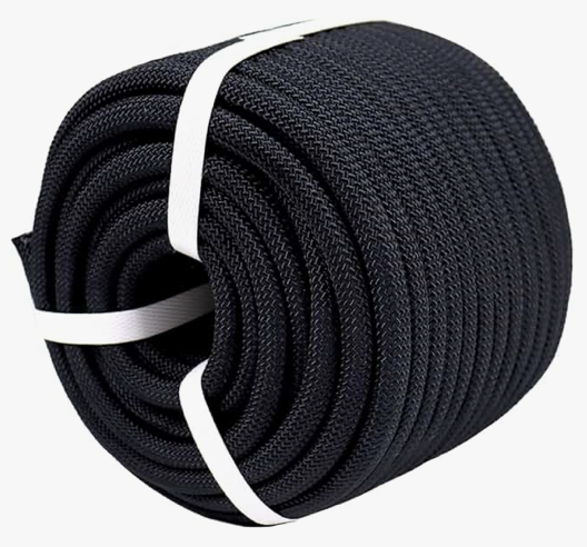 Cuộn dây dù màu đen 6mm trang trí nội thất