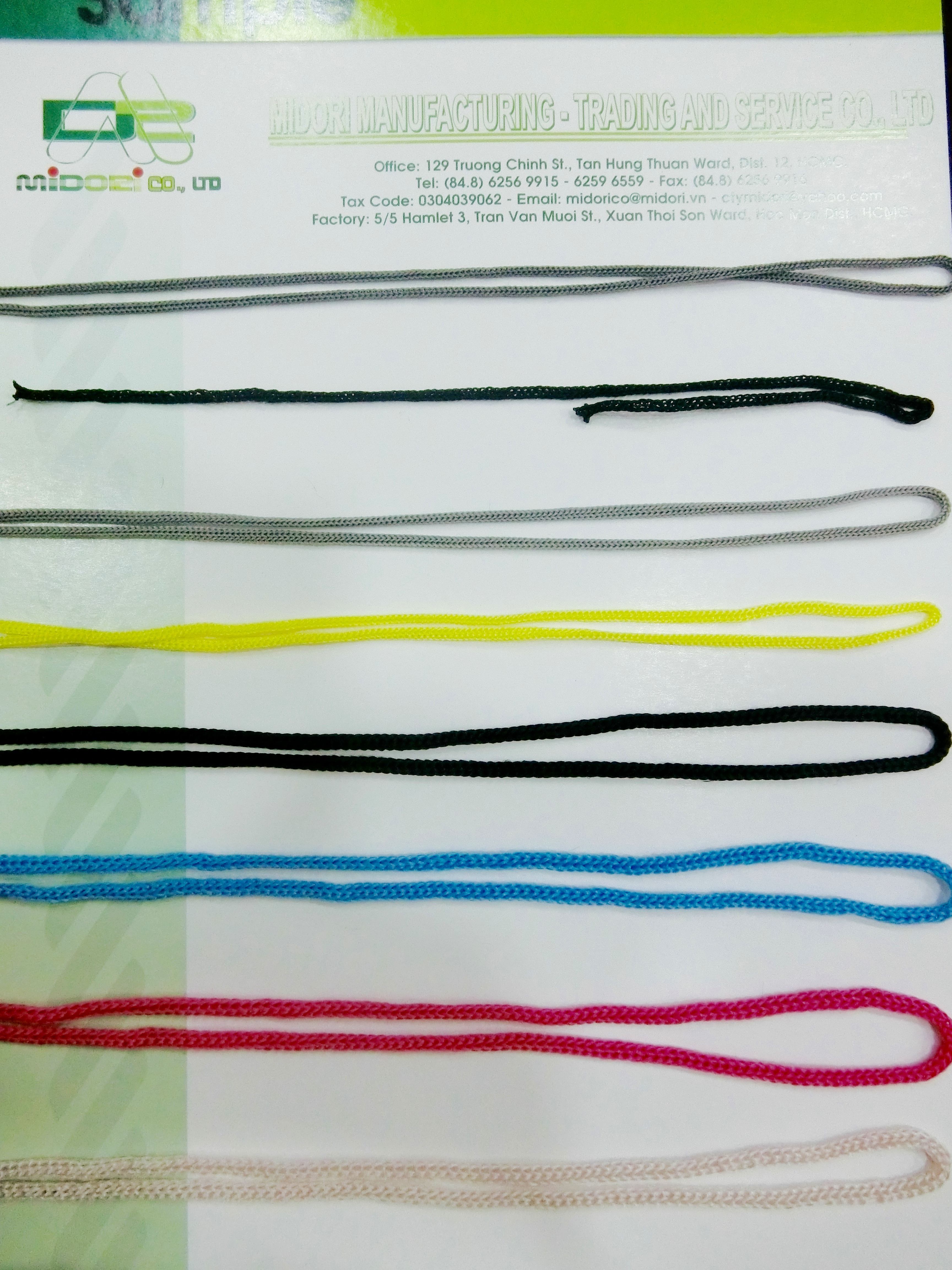 Dây áo mưa đủ màu