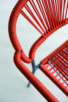 DÂY CHỐNG NẮNG MÀU ĐỎ CAM ĐAN GHẾ OUTDOOR