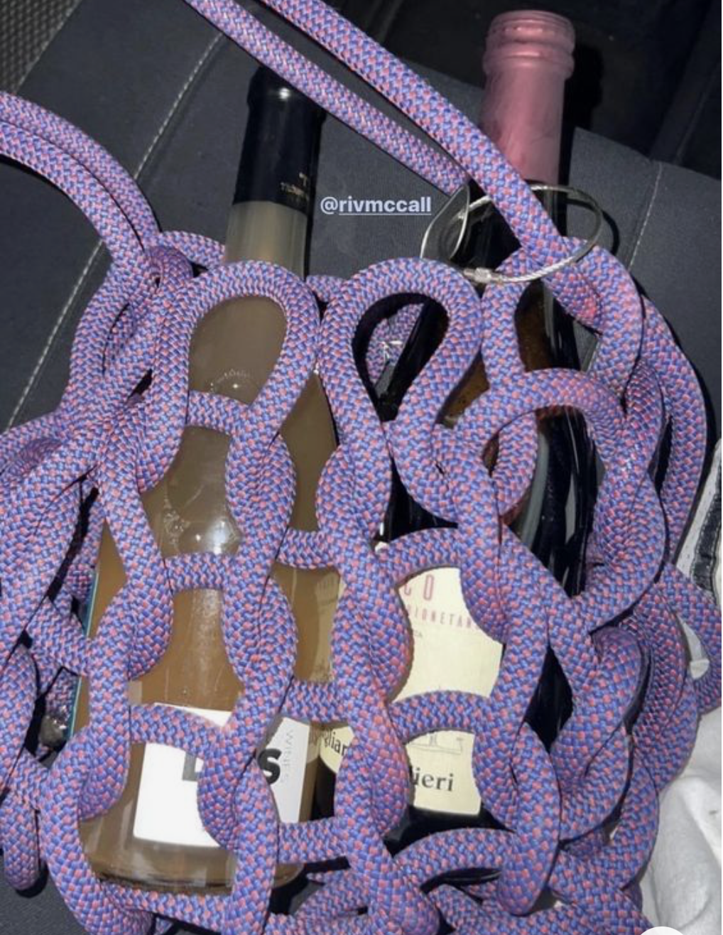 Dây đai dệt, dây đai may Balô túi xách, dây Qoai may túi xách, Dây dù Qoai túi xách màu tím