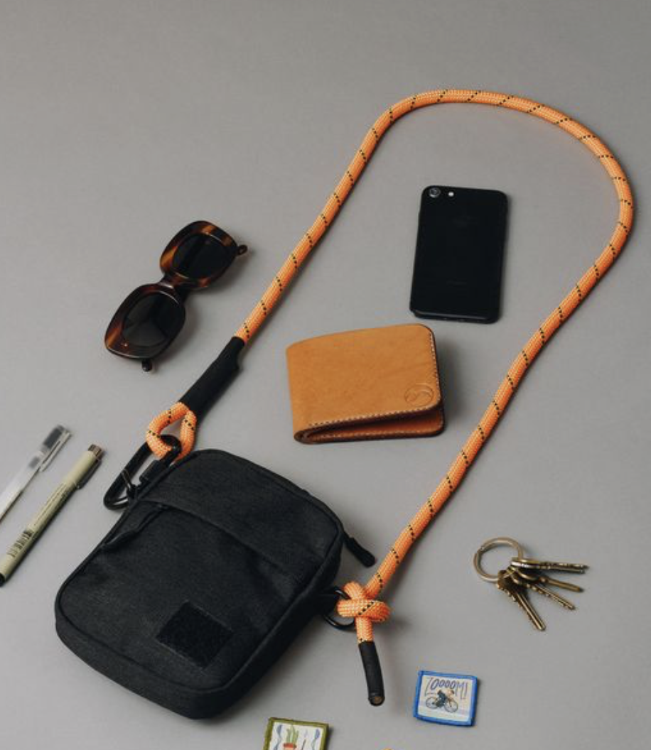 Dây đai dệt, dây đai may Balô túi xách màu cam