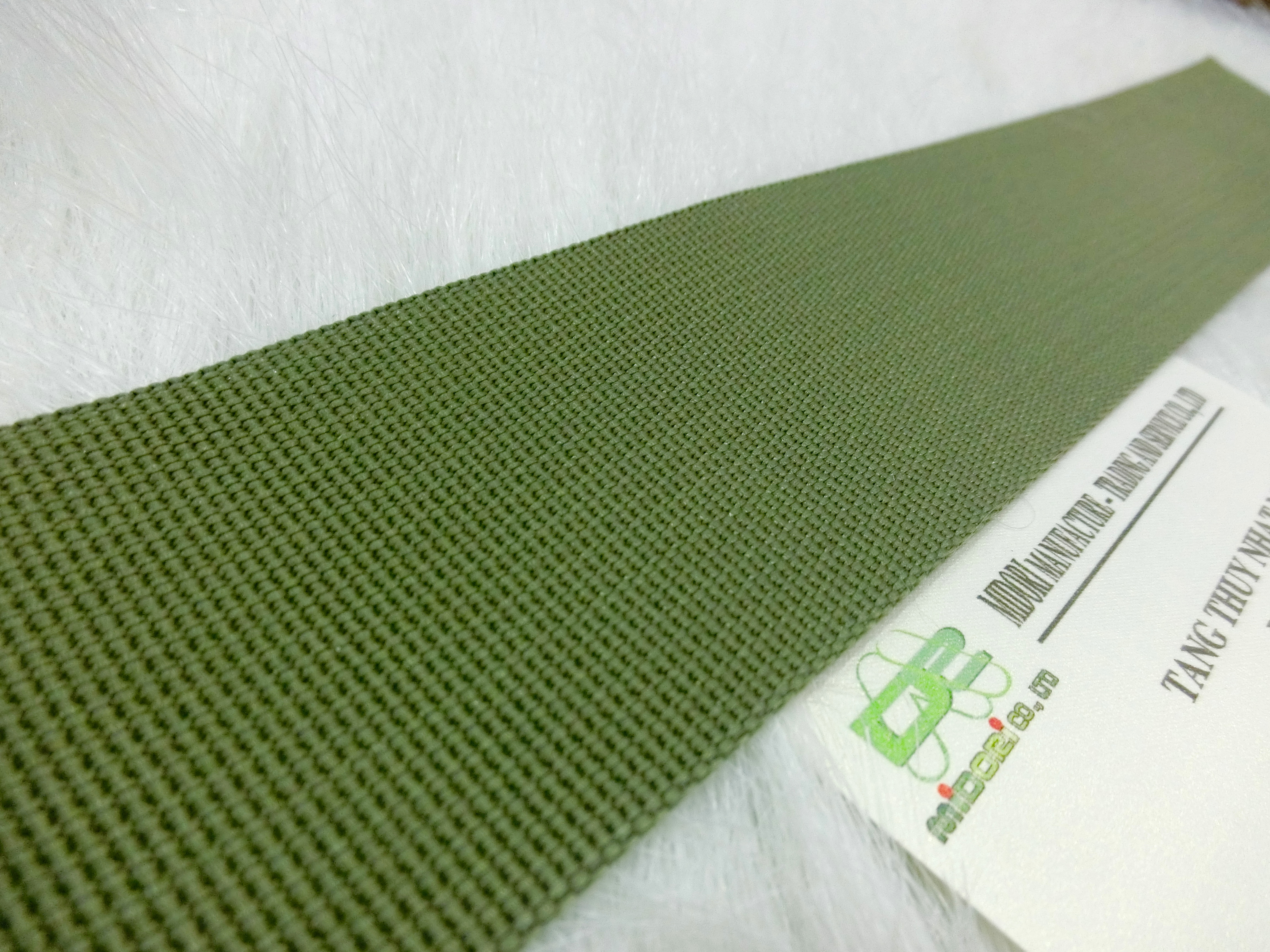 Dây đai dệt sớ nhỏ màu rêu