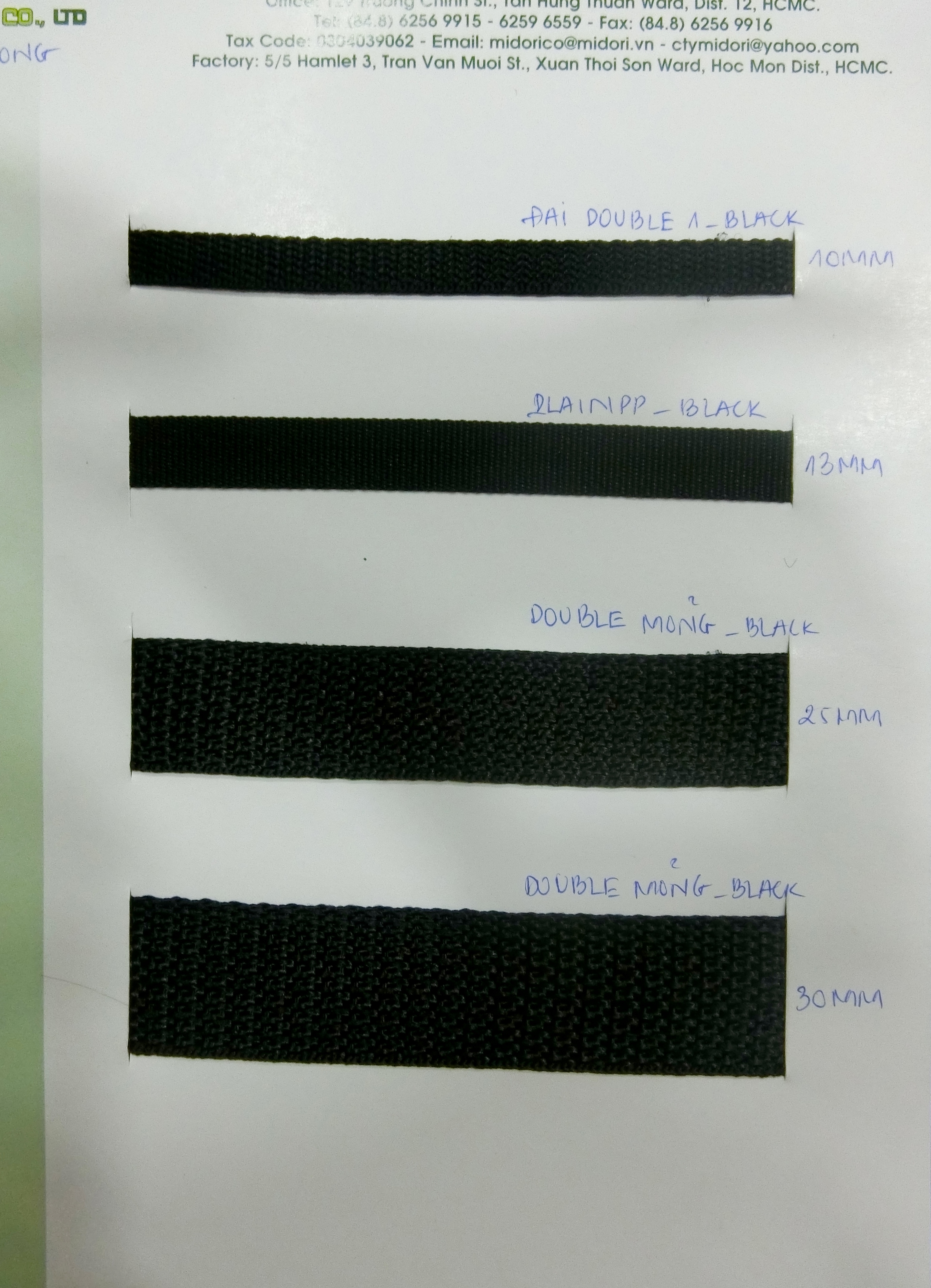 Dây đai Double loại mỏng màu đen