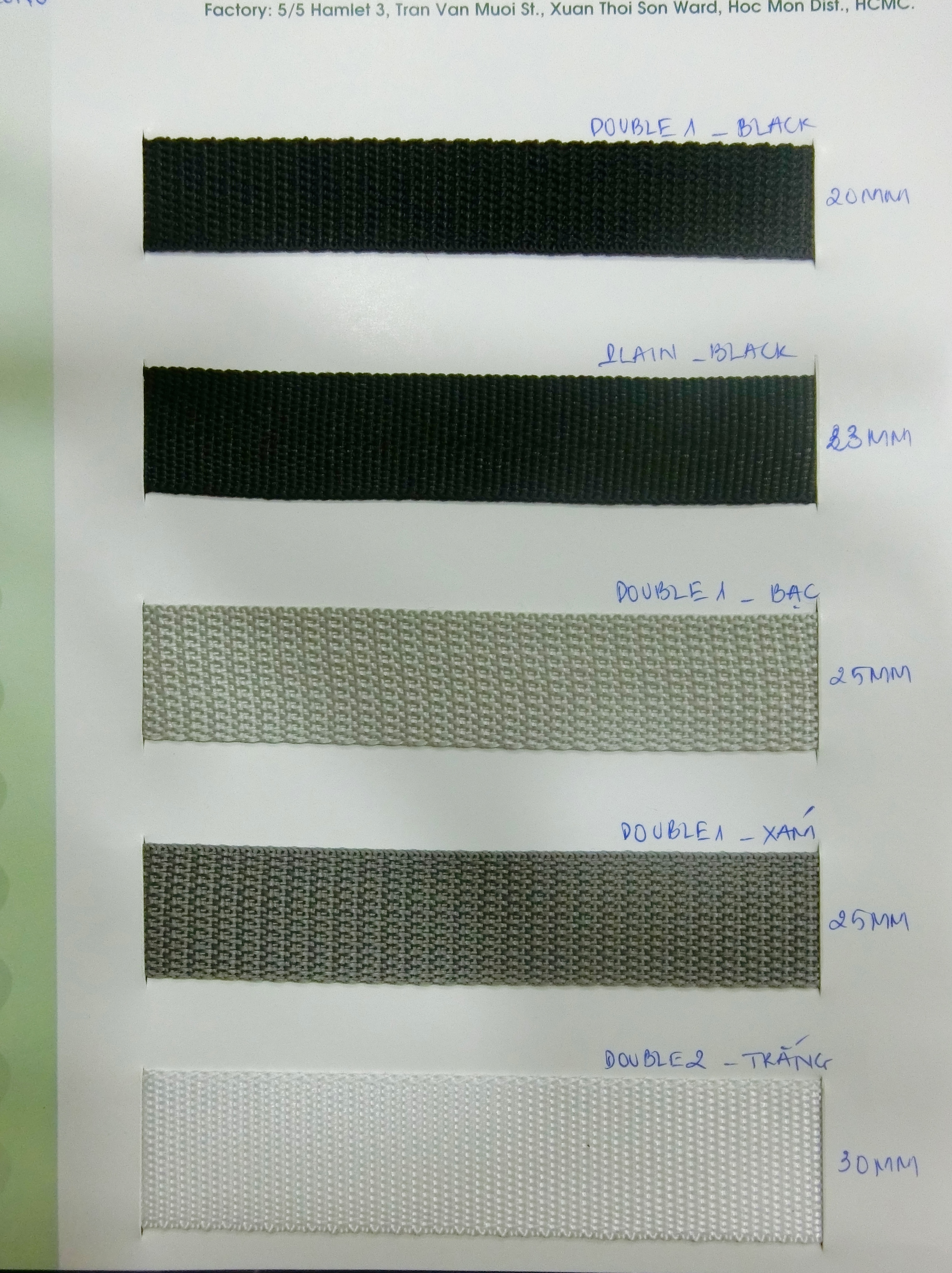 dây đai Double màu