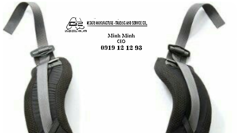 DÂY ĐAI MAY QOAI ĐEO BALO 25MM MÀU ĐEN