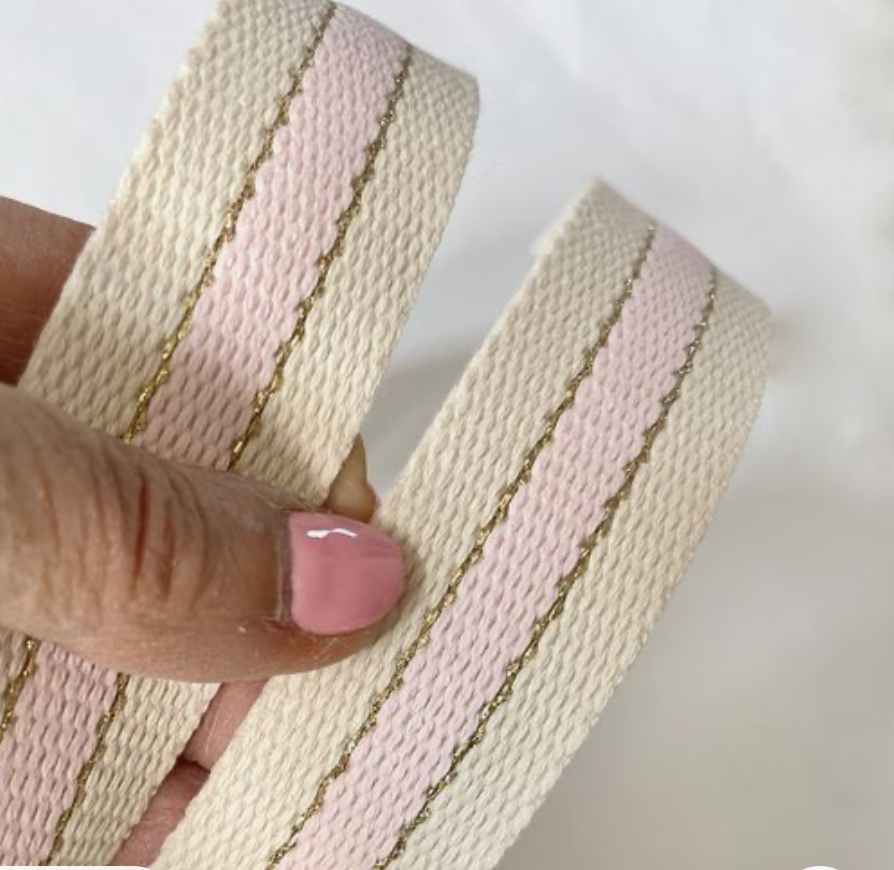 Dây Đai Webbing Kẻ Sọc Đỏ PP