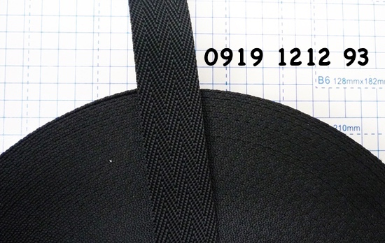 Dây đai xí nghiệp 25mm màu đen