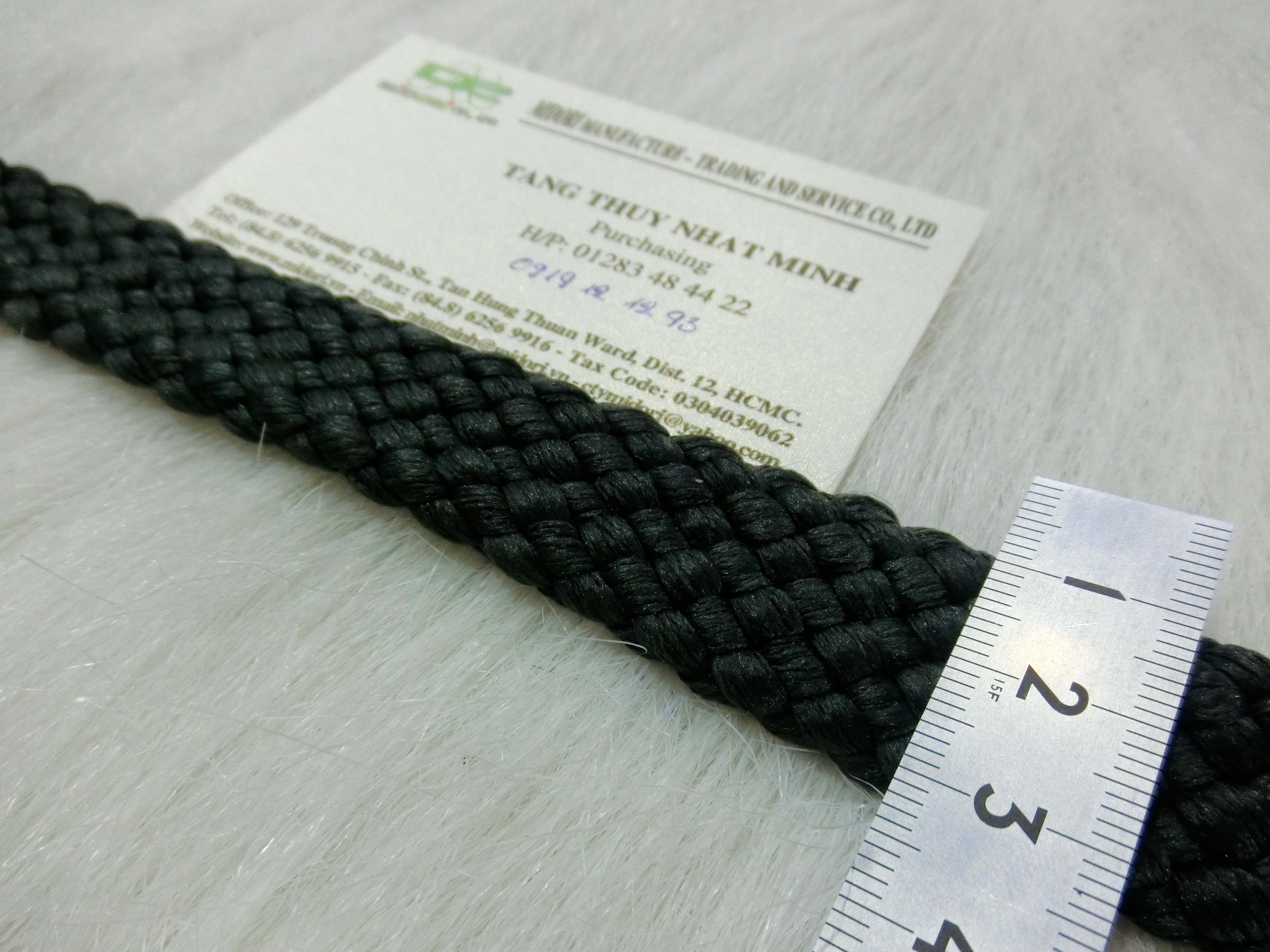 Dây đan ghế 20cm PP màu đen