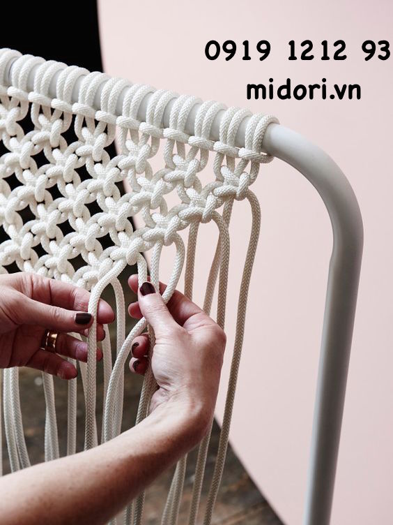 Dây đan ghế dệt tròn..Dây cotton, đan dây cotton, đồ HandMade đan dây