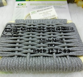 Dây đan ghế màu xám long chuột 6mm không co giãn