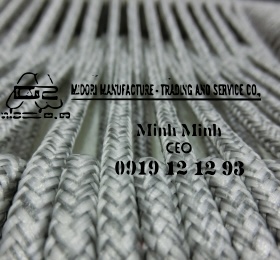 Dây đan ghế mĩ màu 6mm trắng xám chống nắng