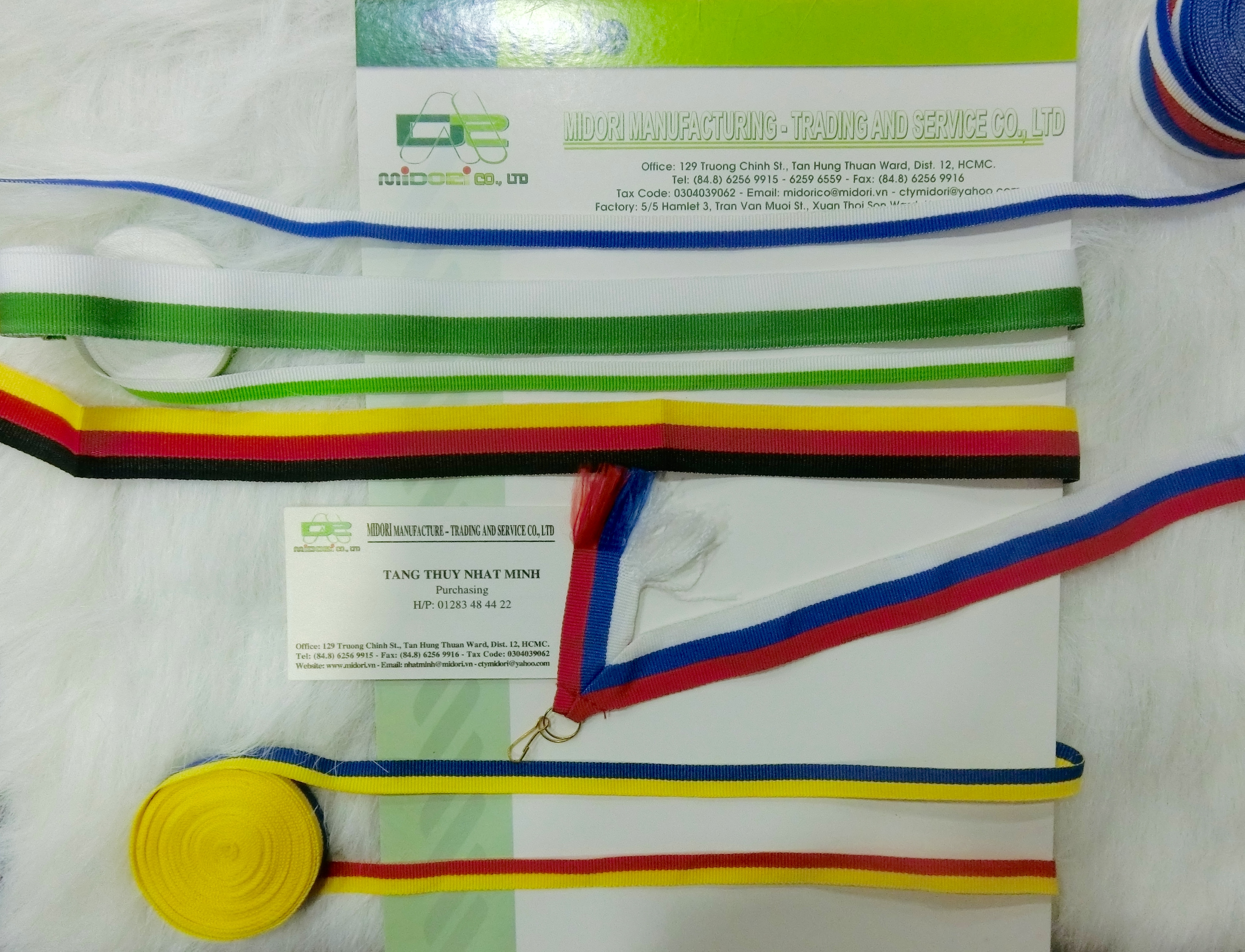 Dây đeo huy chương - Cờ Pháp - các màu