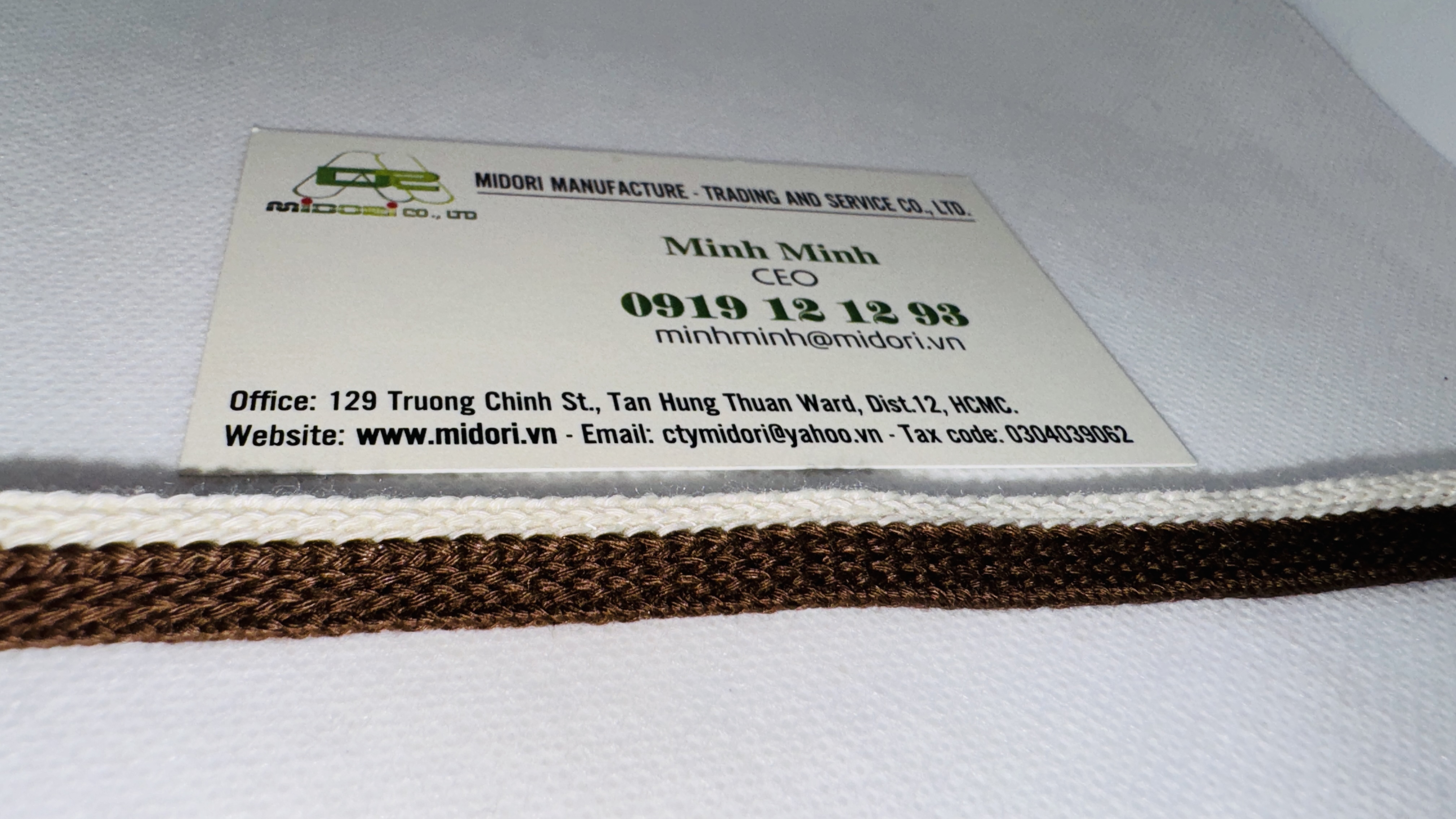 Dây dệt 2 màu song song, gia công dây dệt cotton