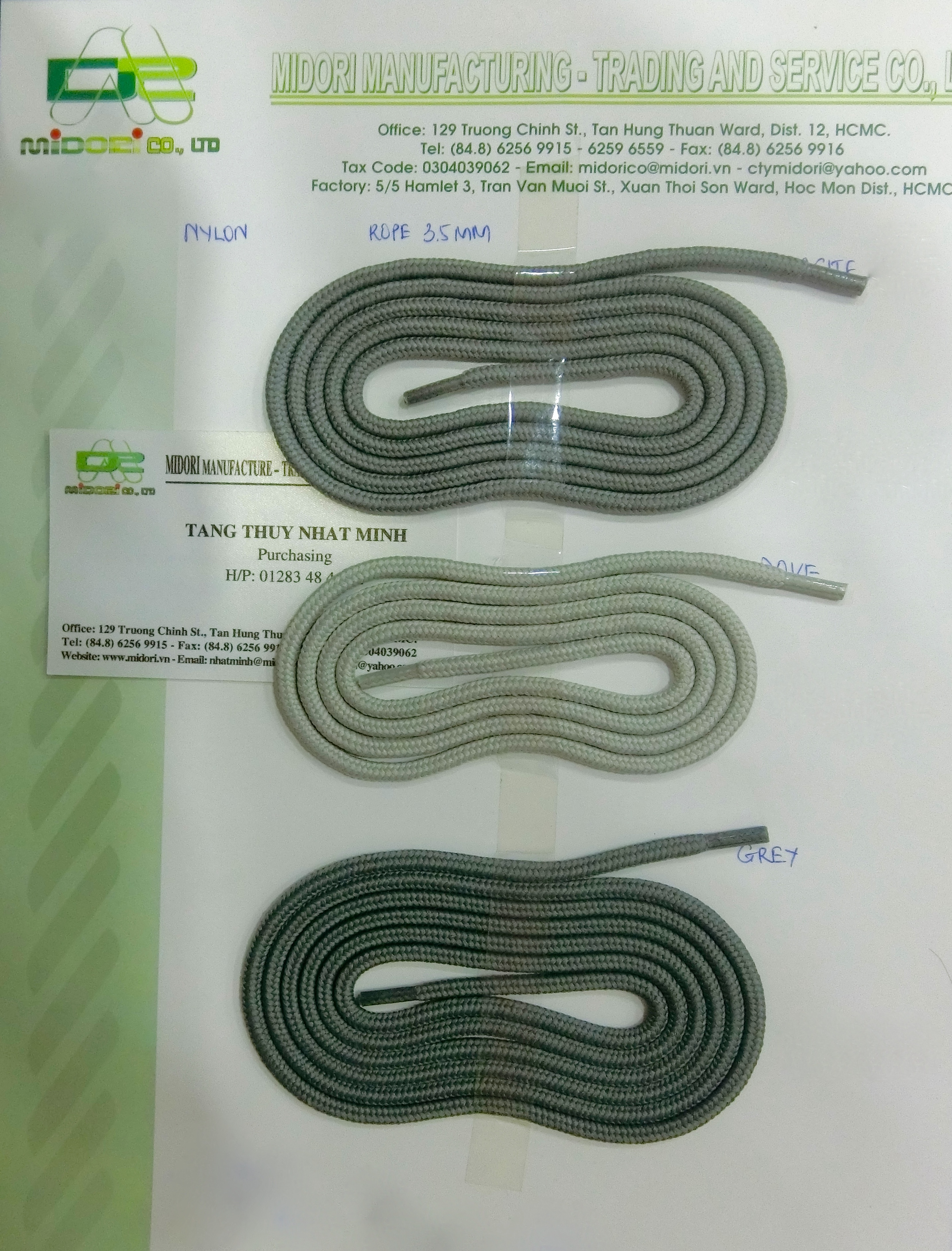 Dây dù các màu - PP -PE -Nylon