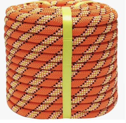 Dây dù đan ghế màu cam 6mm