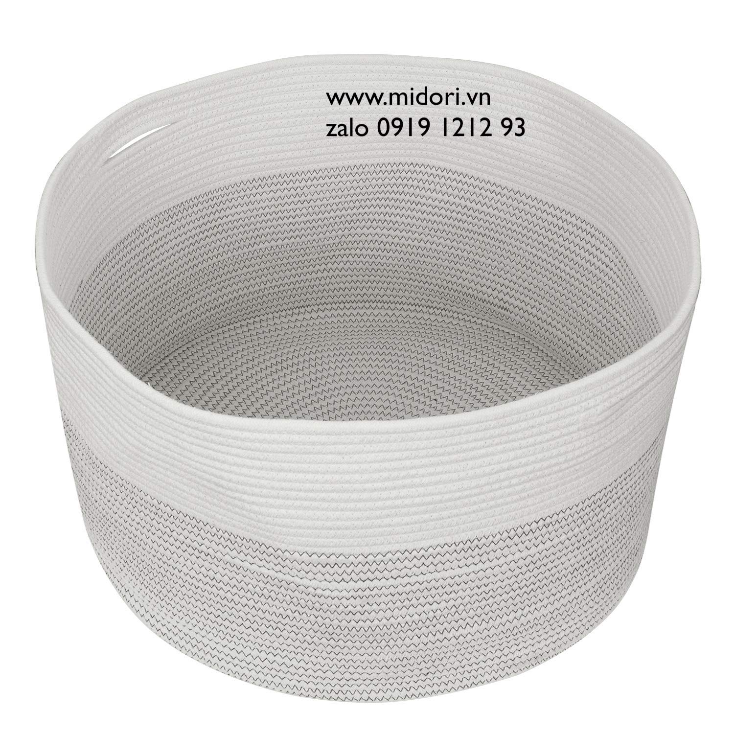 Dây dù đan giỏ màu trắng-kem xuất khẩu