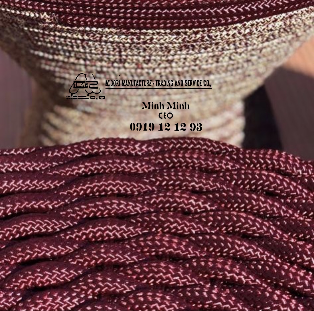 DÂY DÙ ĐAN NỘI THẤT MÀU NÂU 6MM