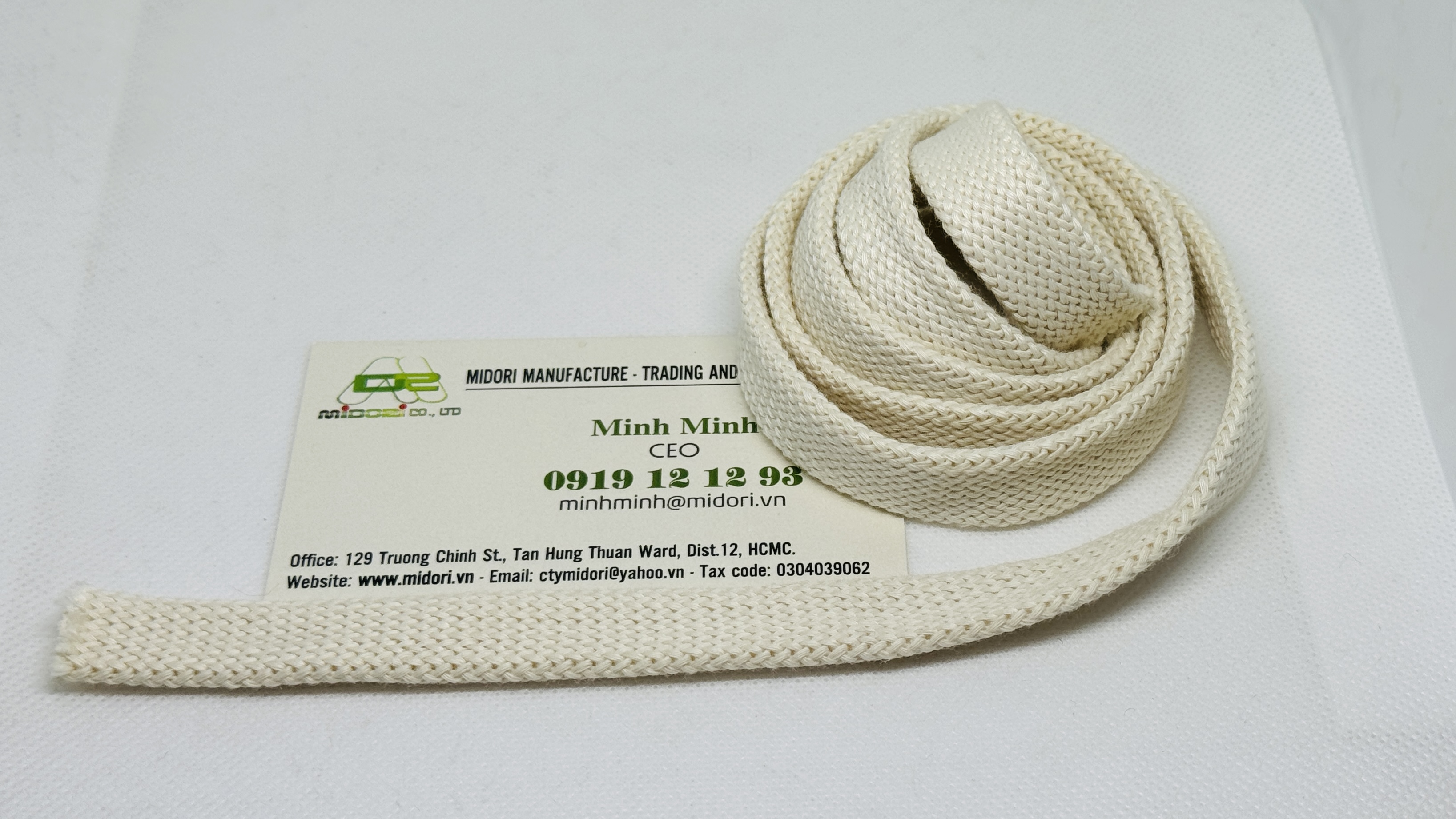 Dây dù dẹp, dây dù không lõi, dây flat rope màu trắng