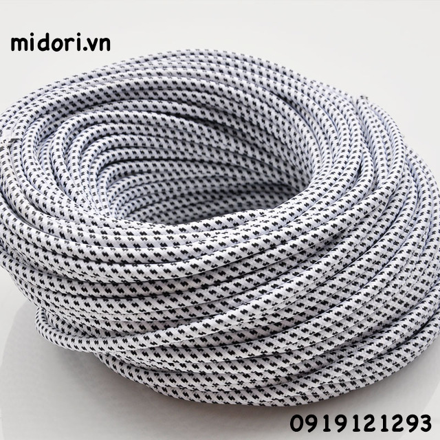 Dây dù dẹp màu xám