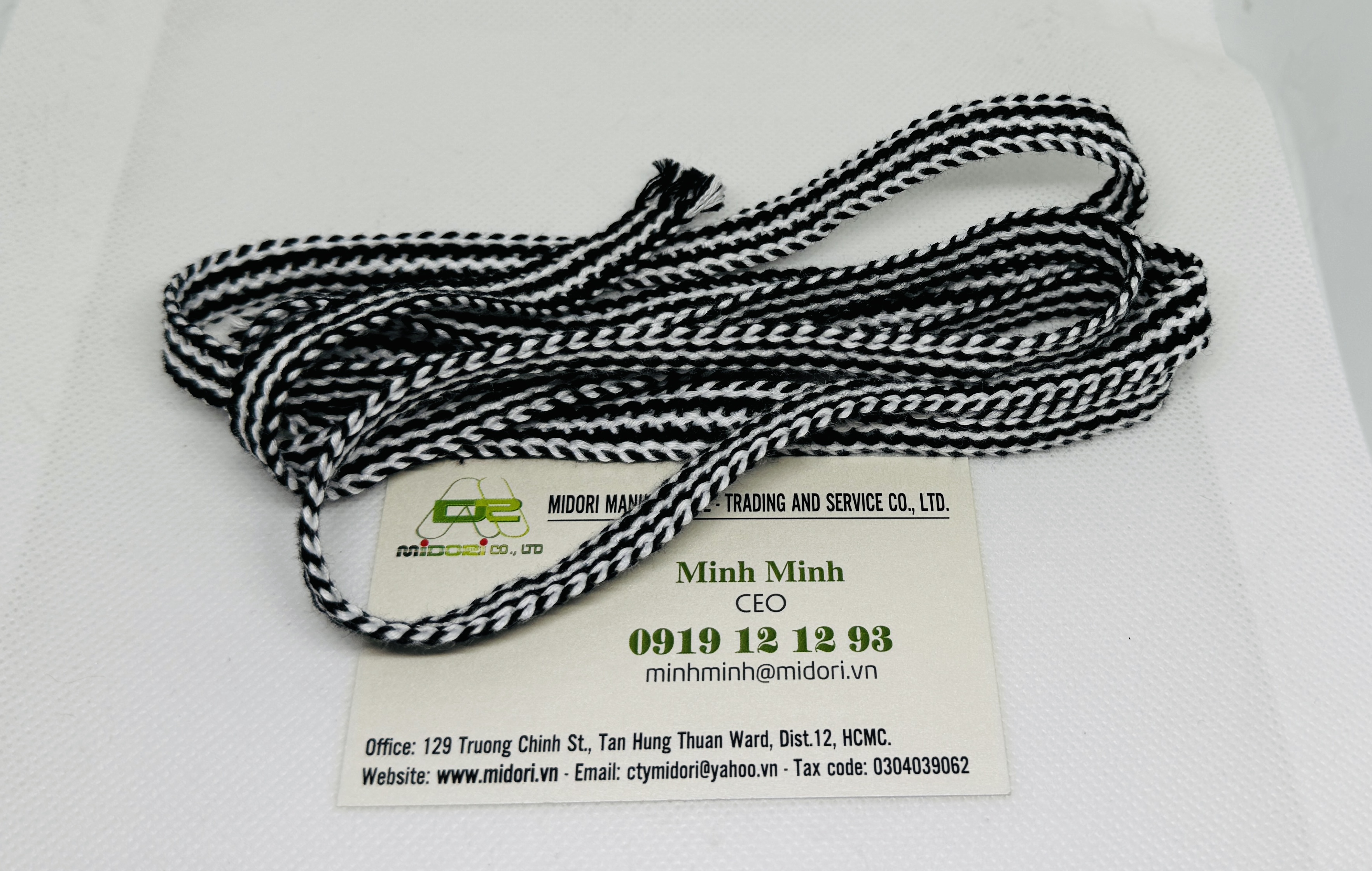 Dây dù dệt 2 màu, dây dù xoắn kiểu