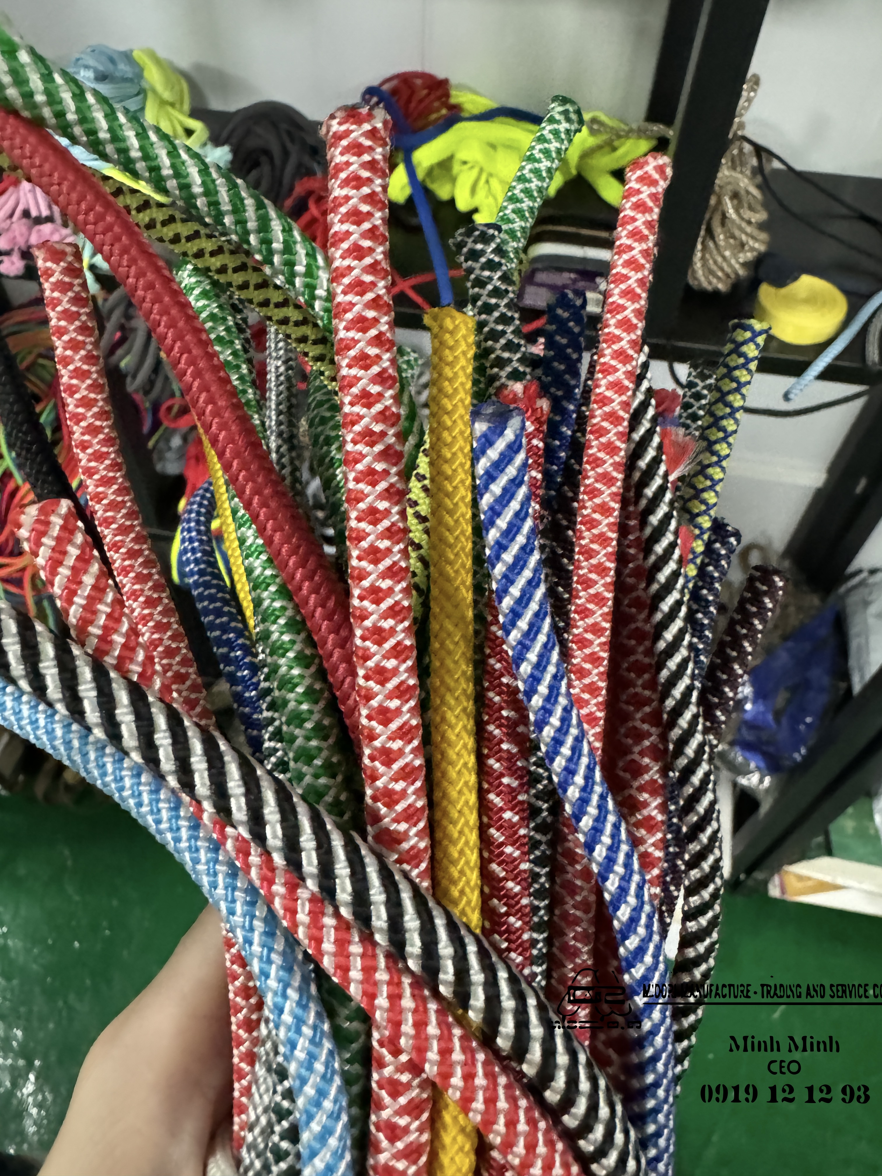 Dây dù dệt các màu