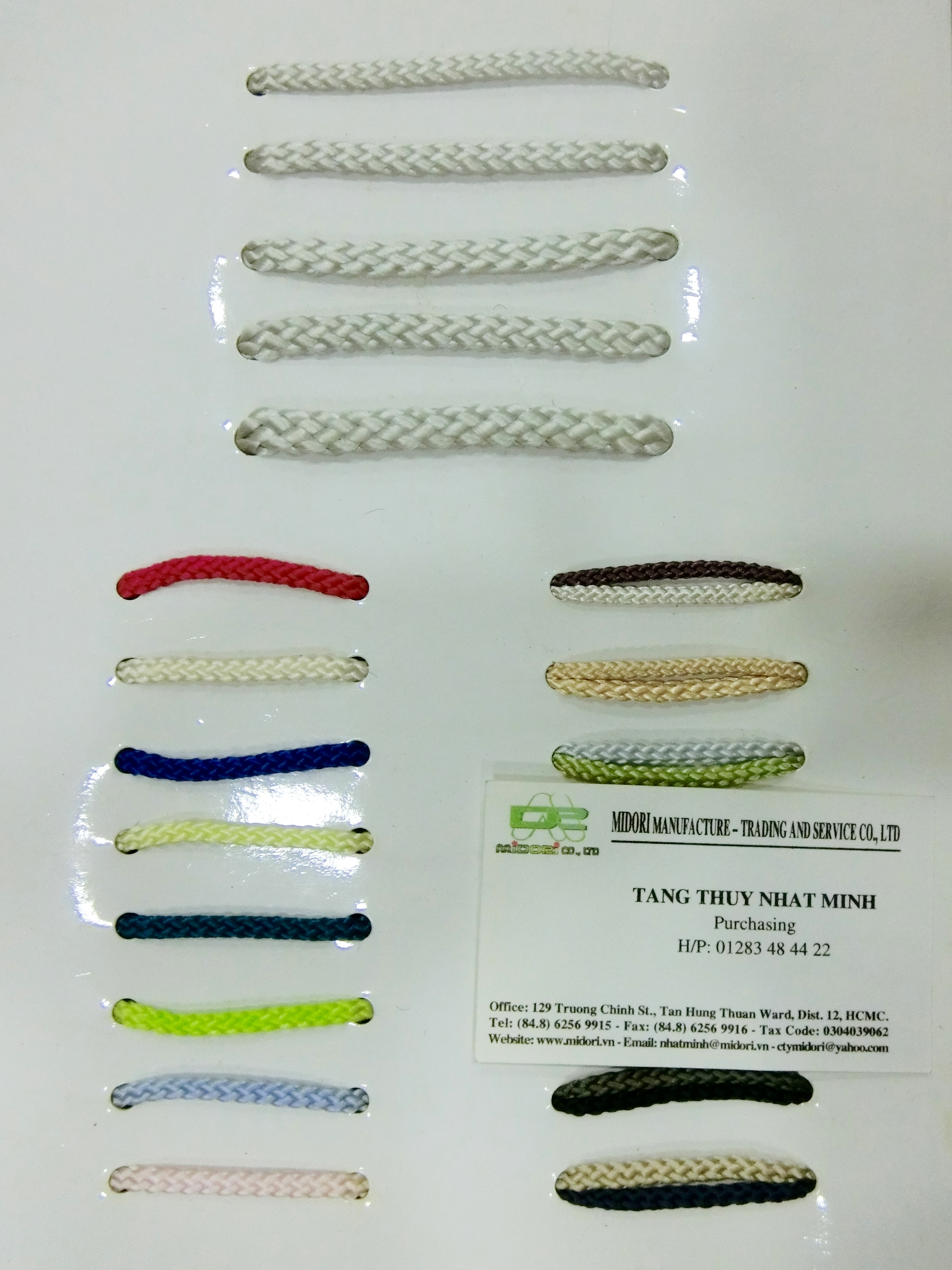 Dây dù đóng đầu. Dây giày