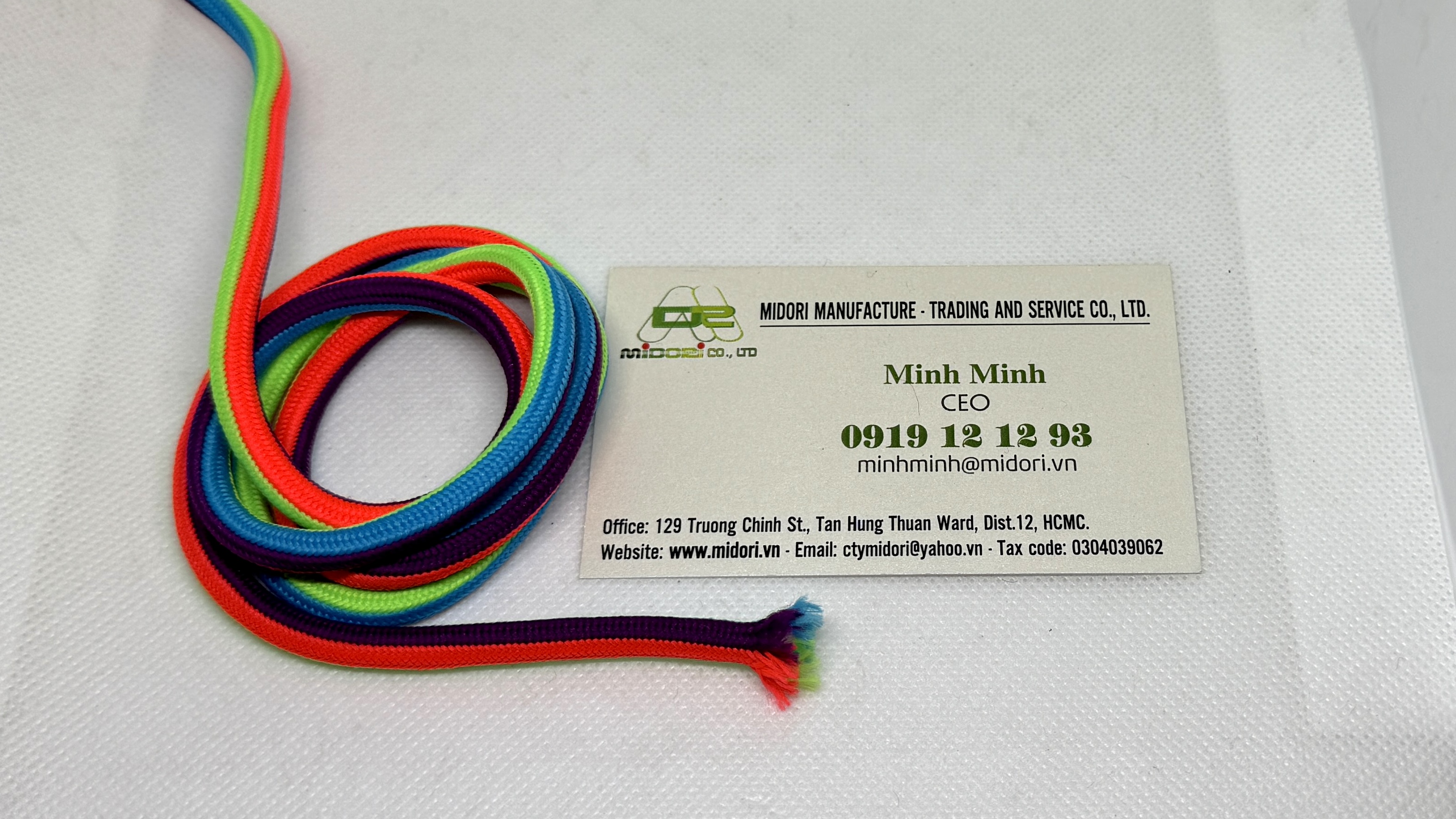 Dây dù máy lắc polyester 3 màu