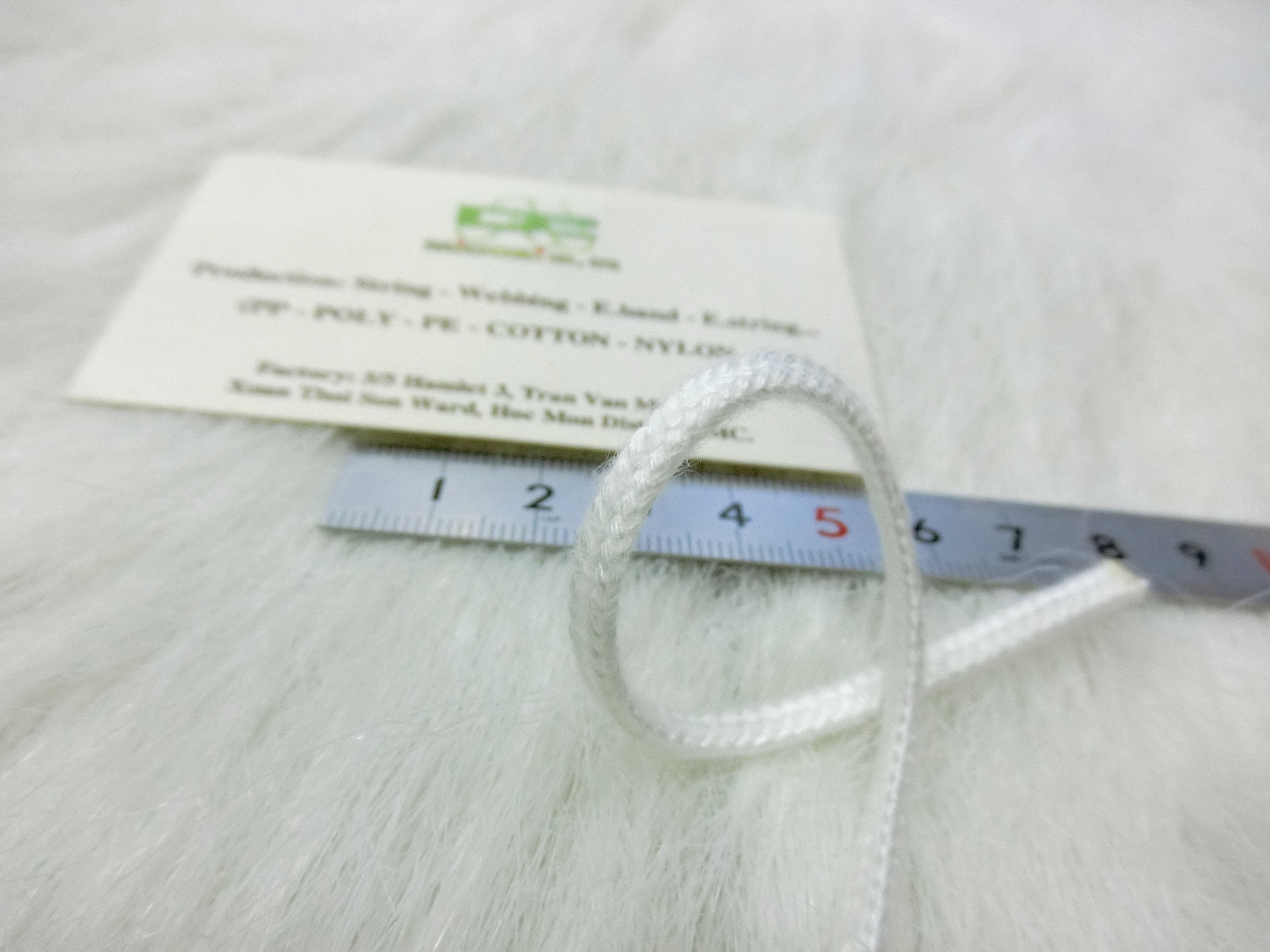 Dây dù PE 3mm màu trắng