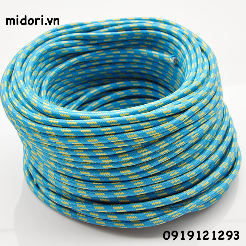 Dây dù thun cao cấp màu xanh