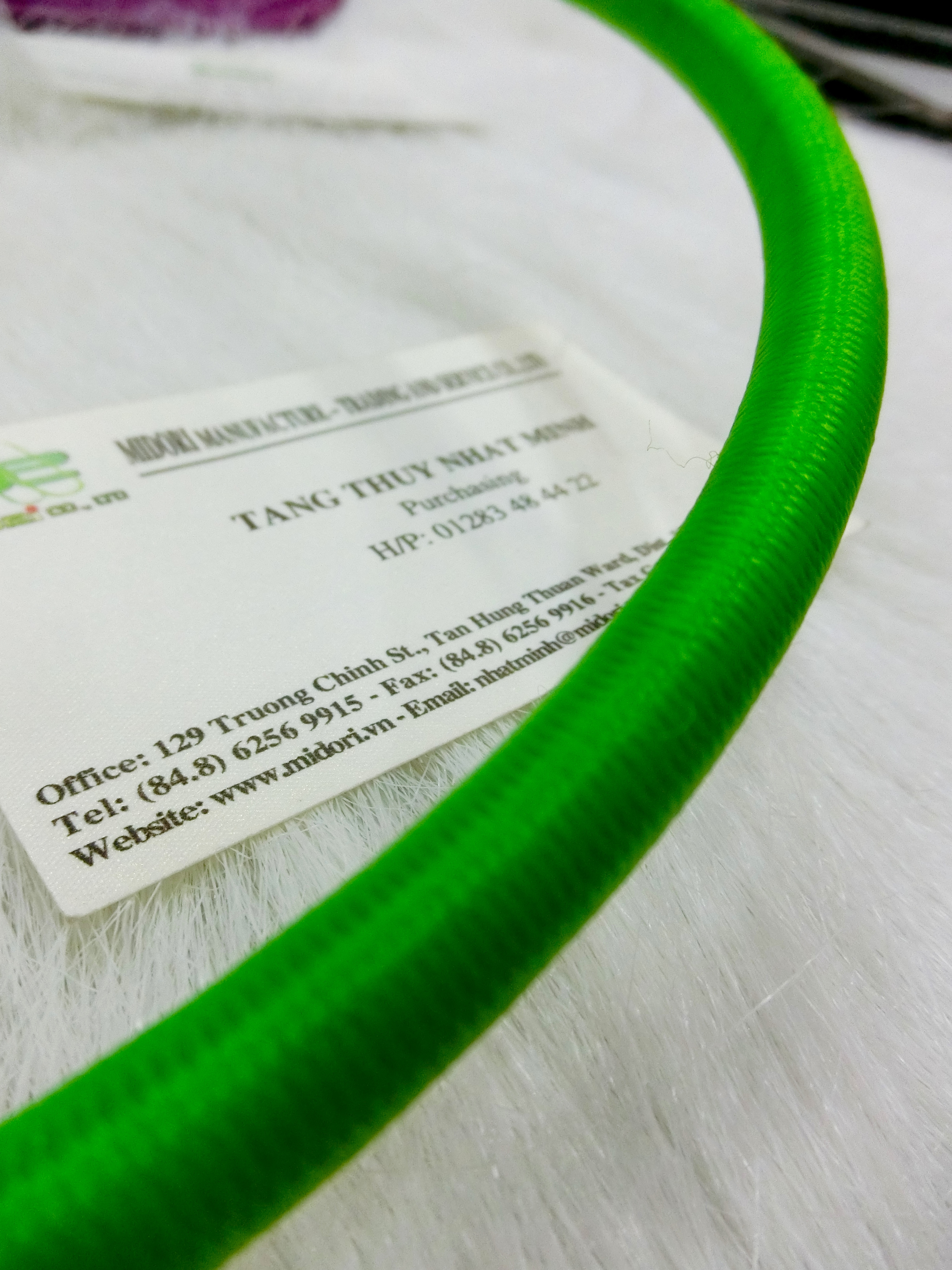 Dây dù thun màu xanh lá lợt 10mm