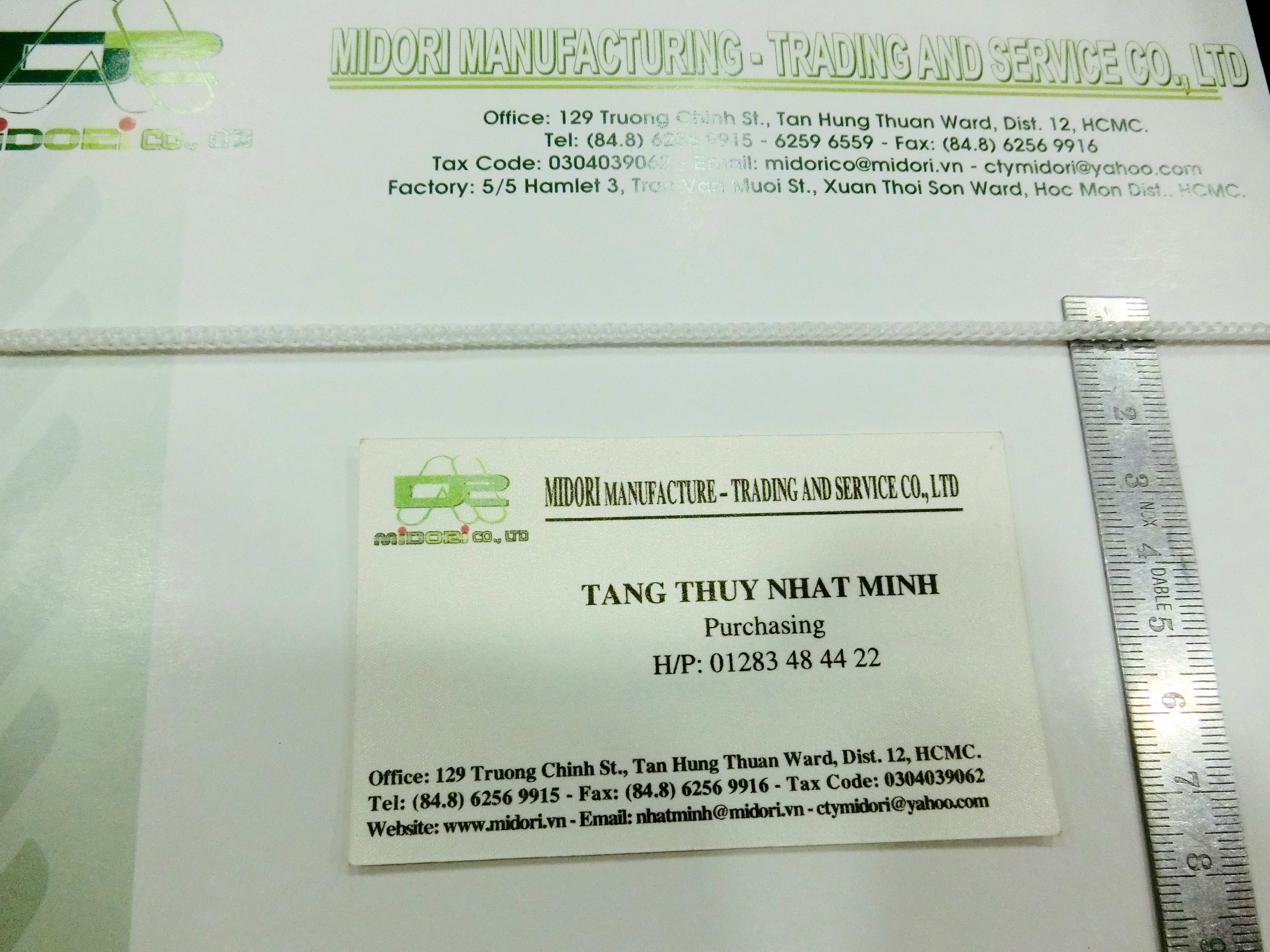 Dây dù túi giấy 3mm