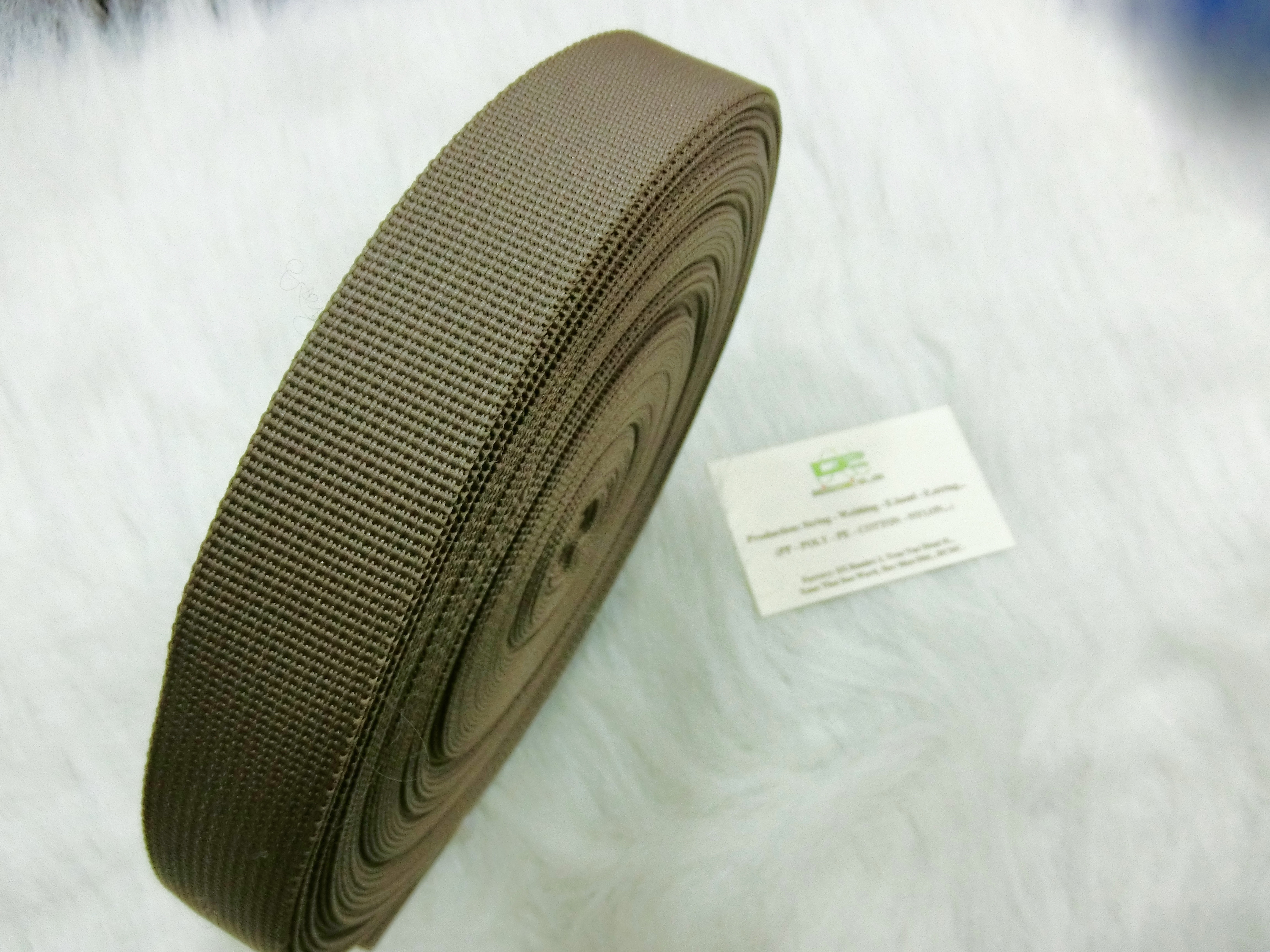 Dây nyst 25mm màu rêu nhạt