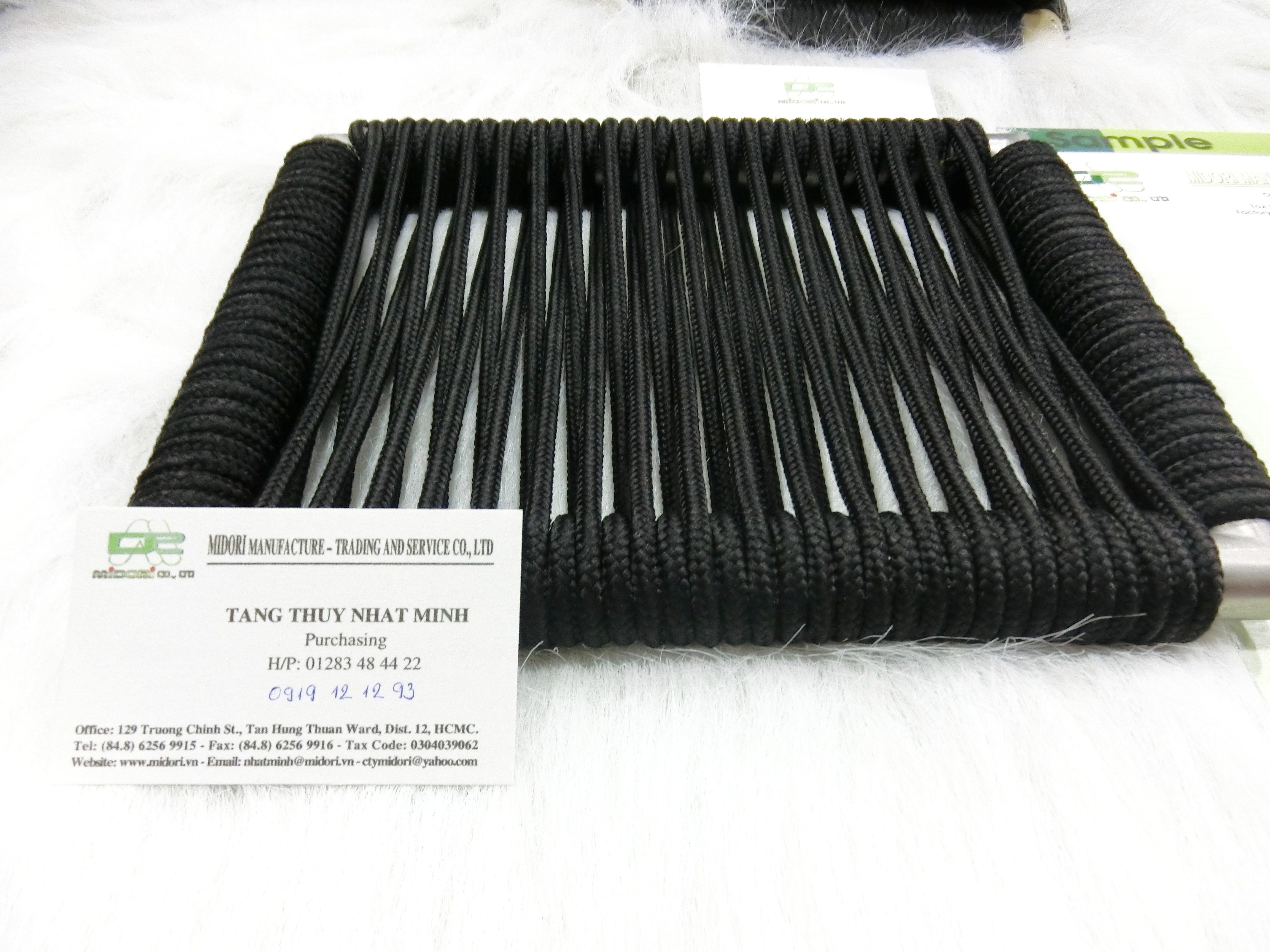 Dây rope UV 4mm màu đen