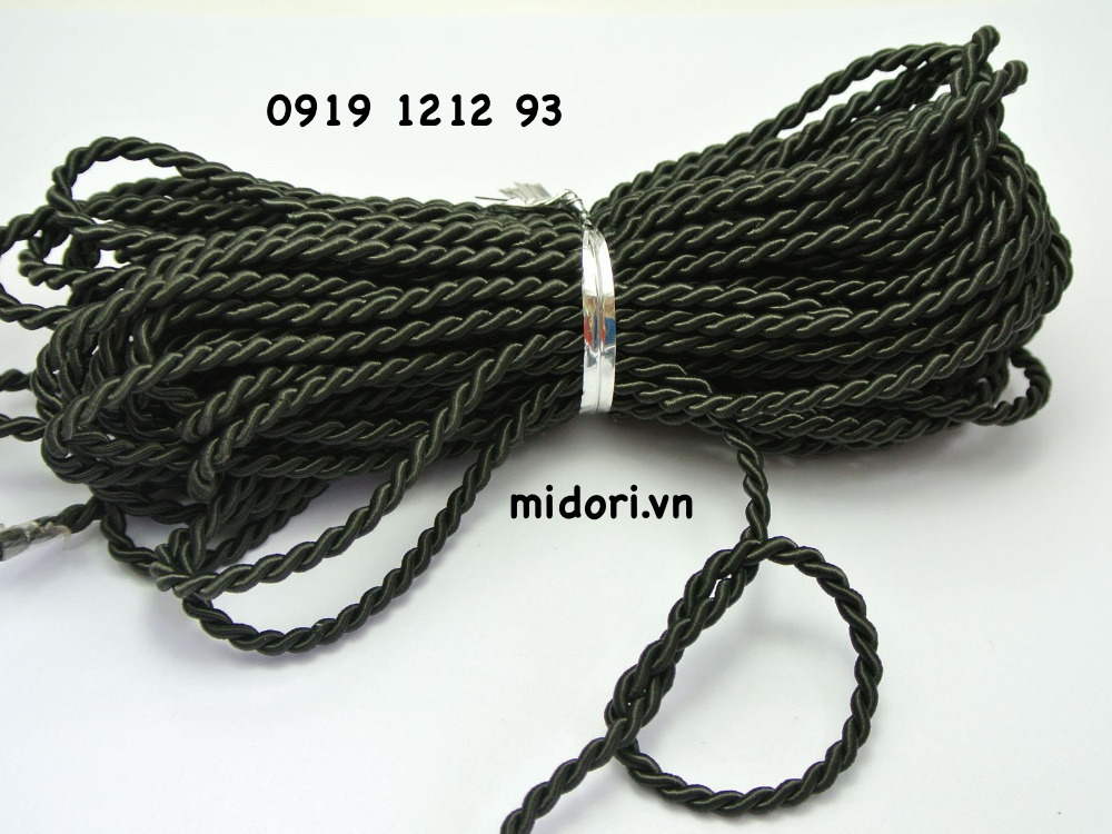 Dây se đen 3mm túi giấy