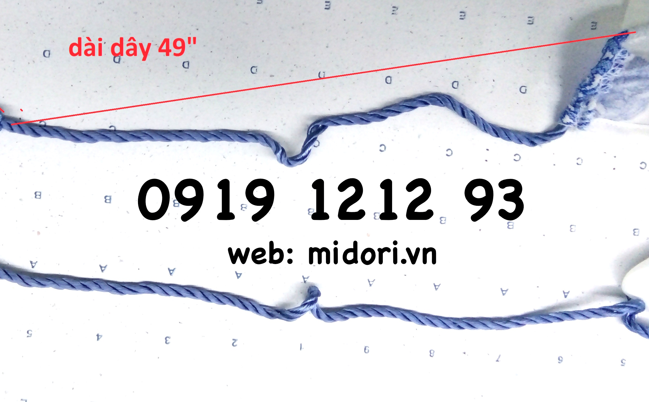 Dây se áo 4mm- xanh tím