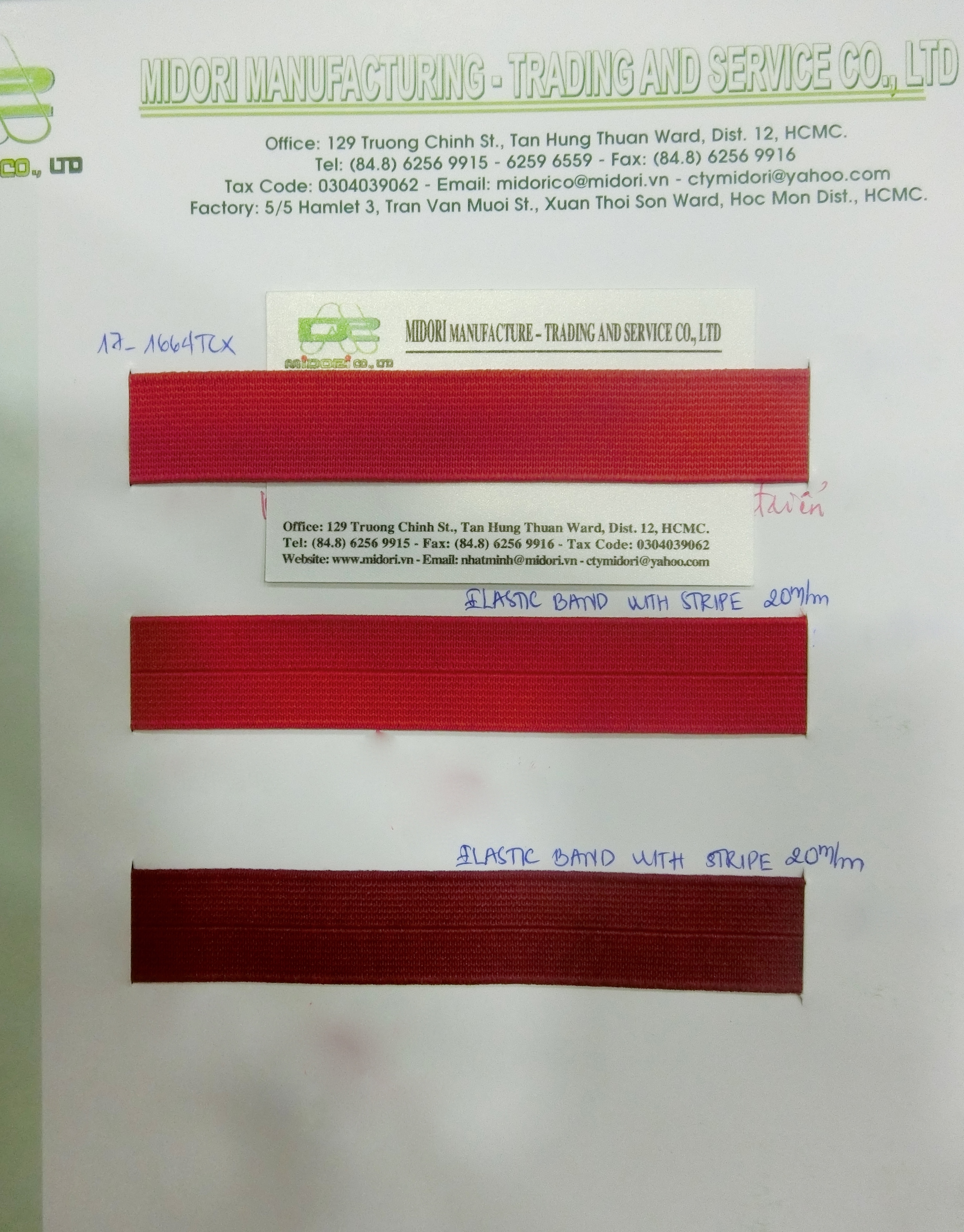 Dây thun có rãnh màu đỏ