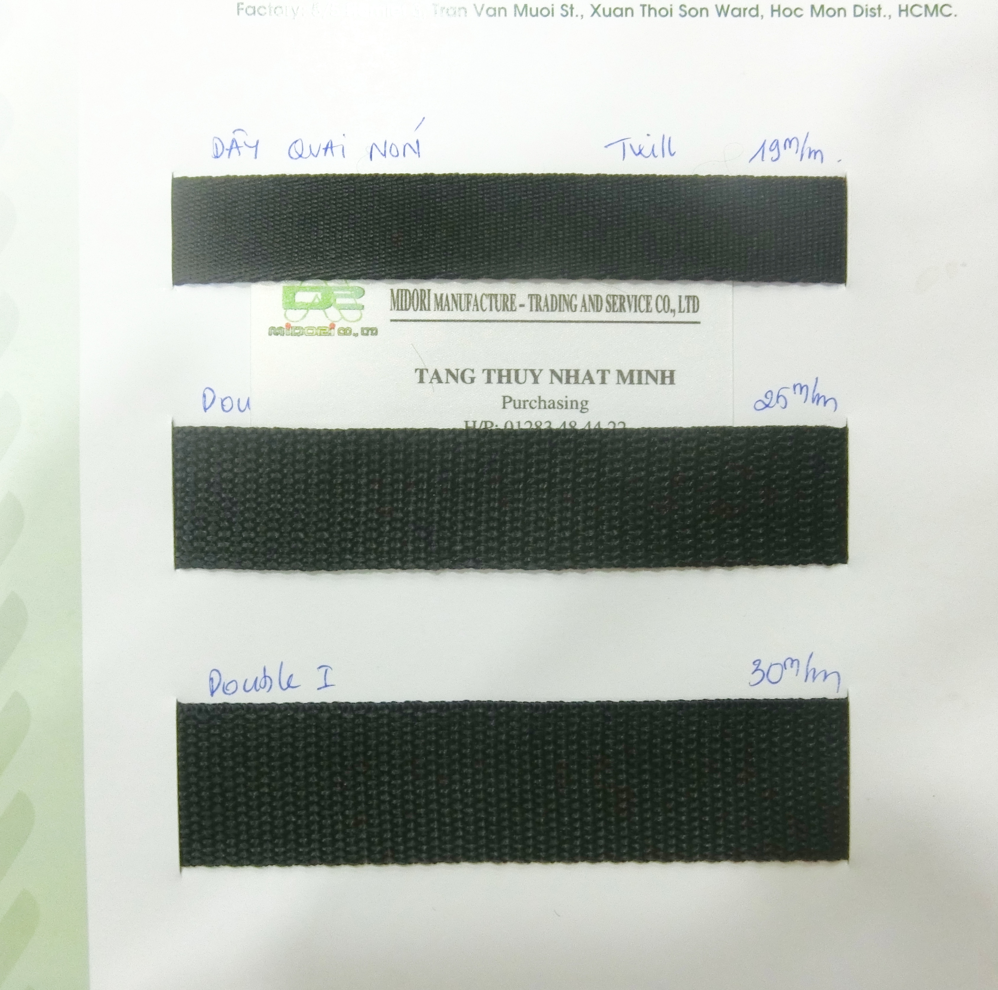 Dây twill - dây quail nón