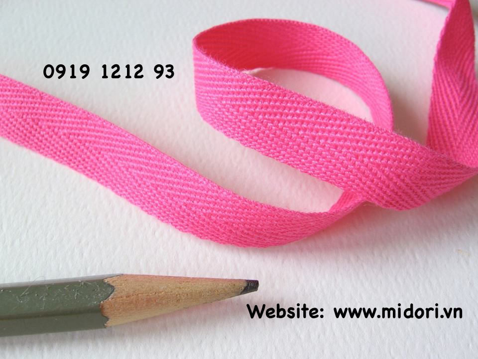 Dây twill Poly nhuộm