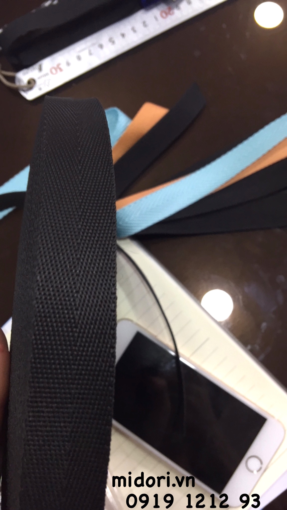 Dây xương cá 20mm màu đen