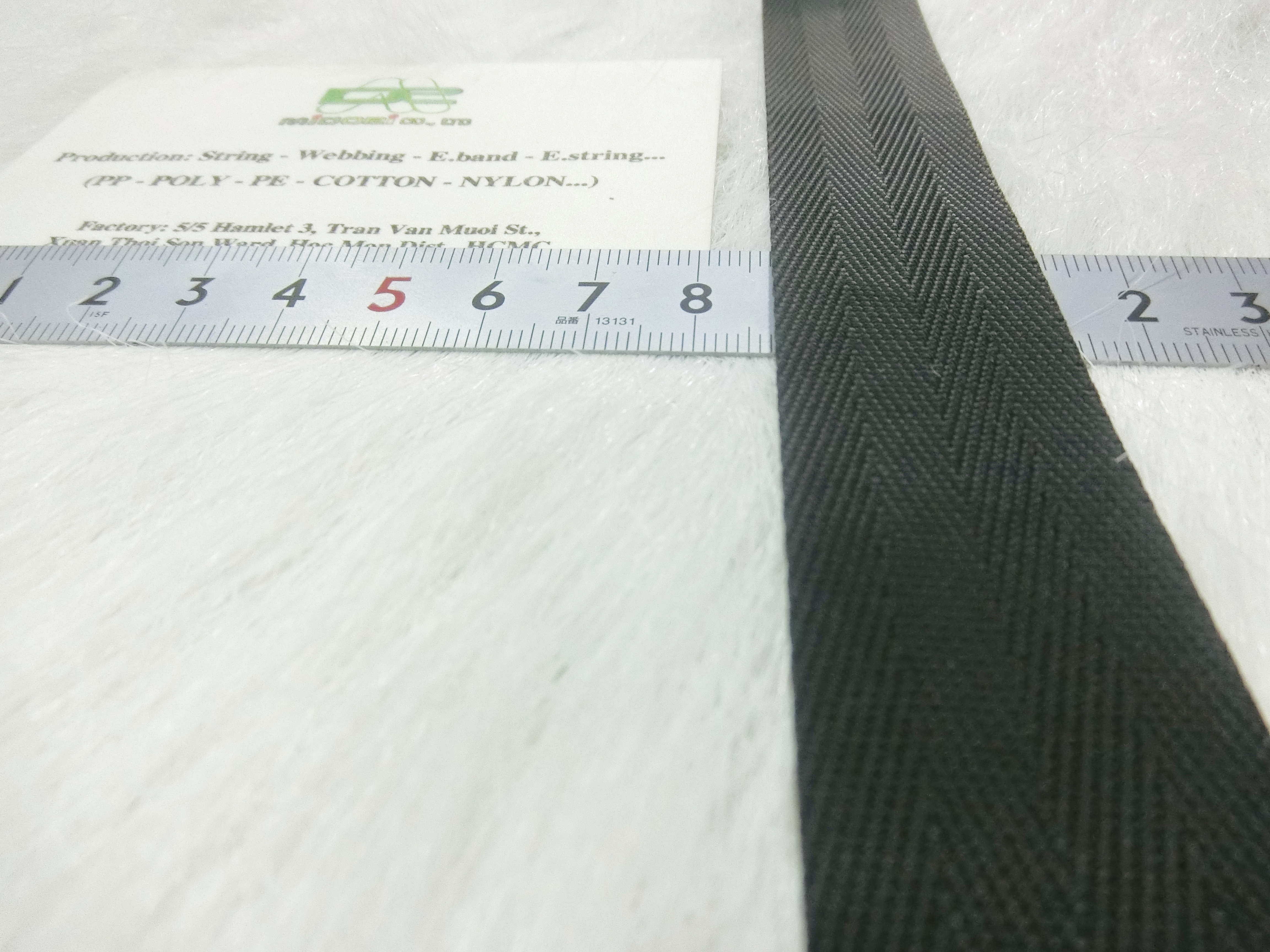 Dây xương cá màu đen 25mm