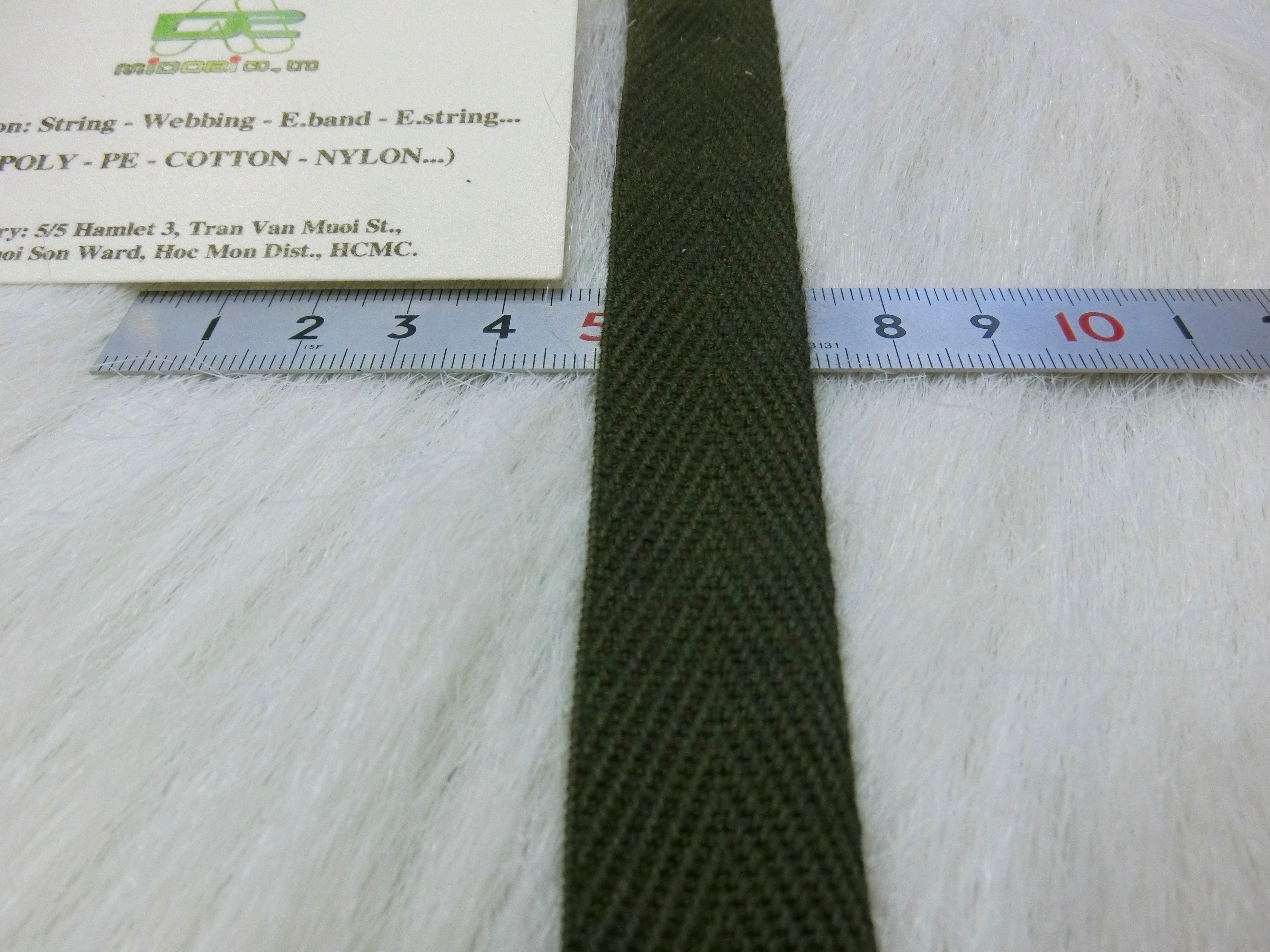 Dây xương cá màu rêu 25mm