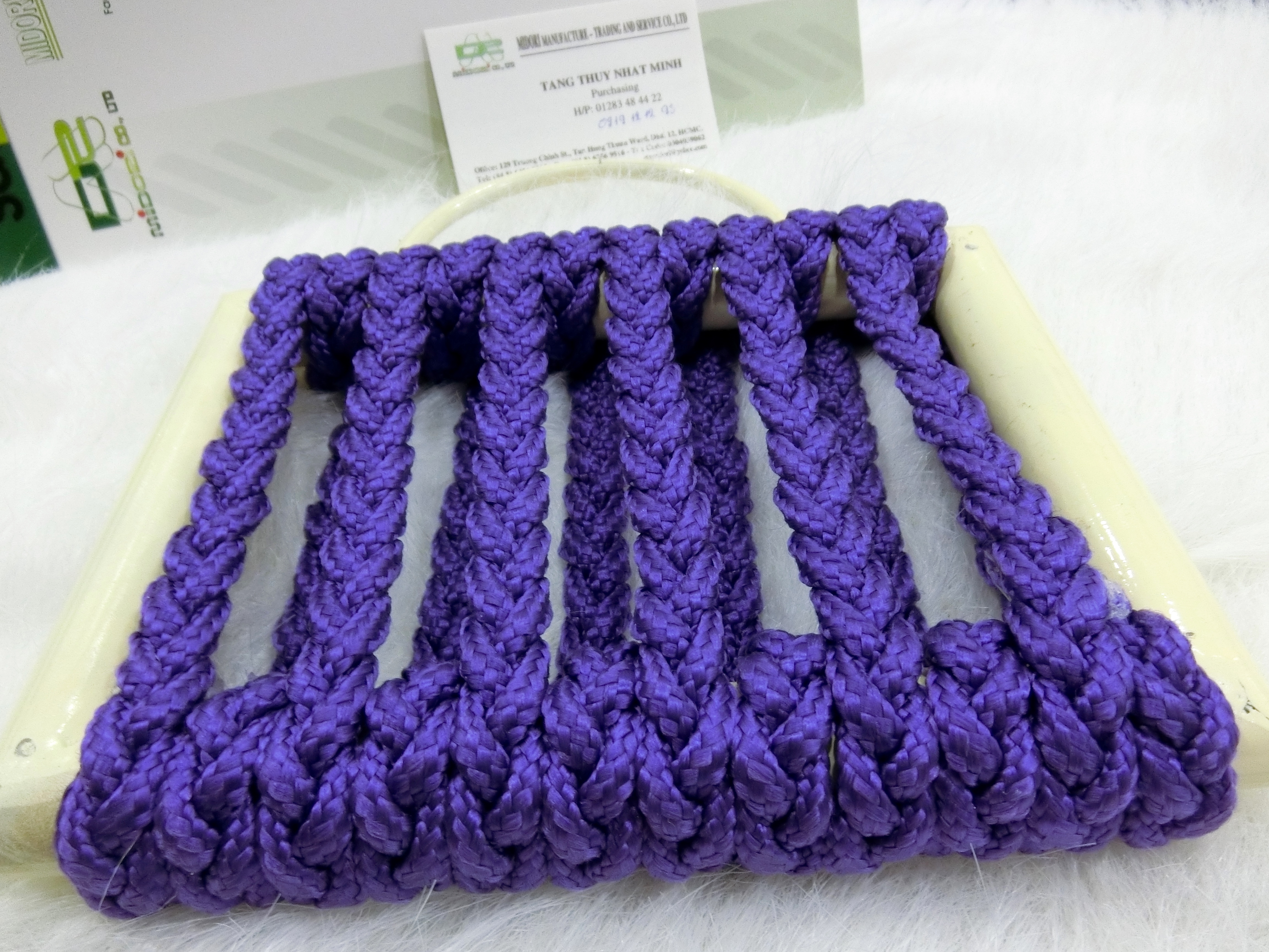 FLAT ROPE 20MM MÀU TÍM DỆT XOẮN