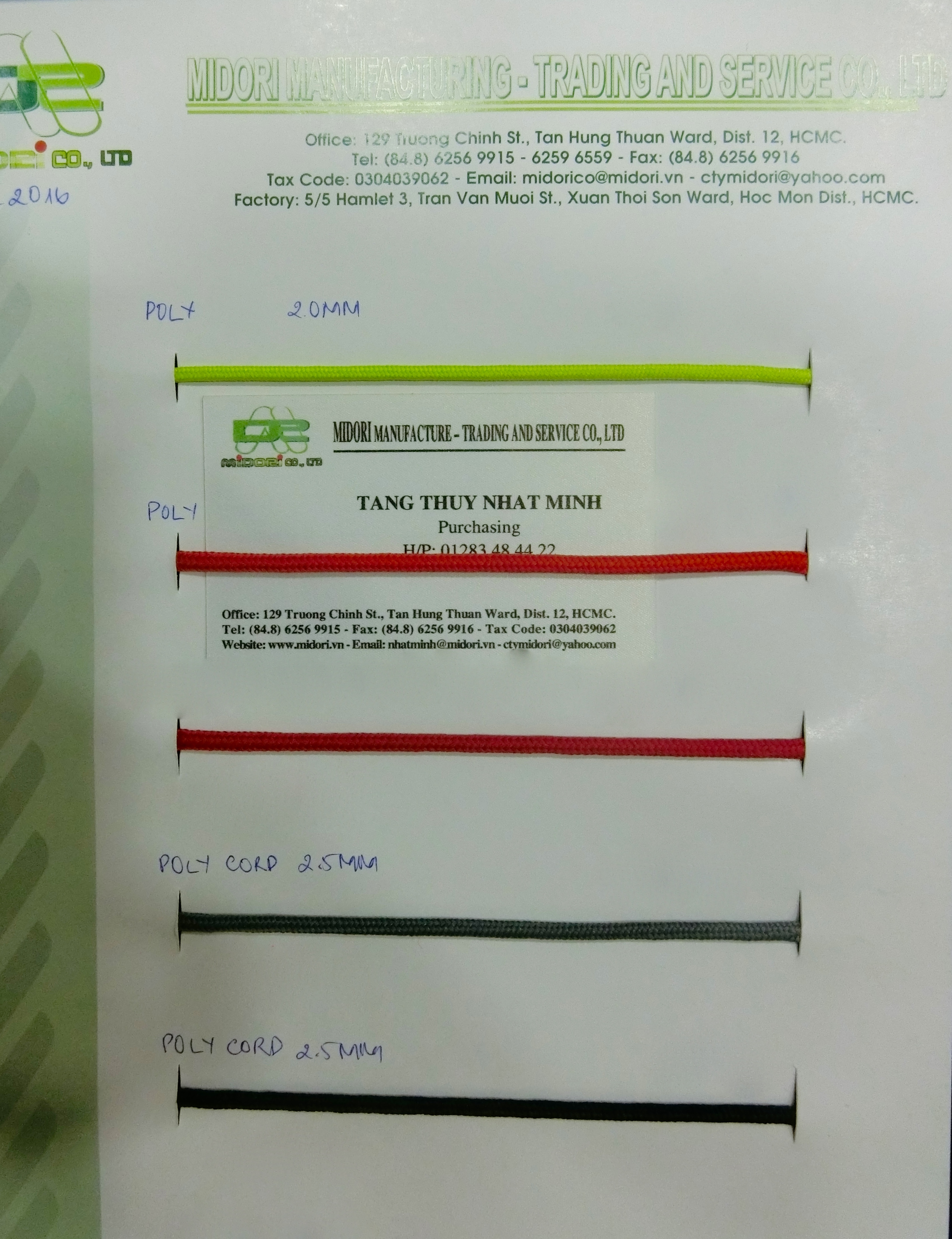 Poly Cord - Dây dù